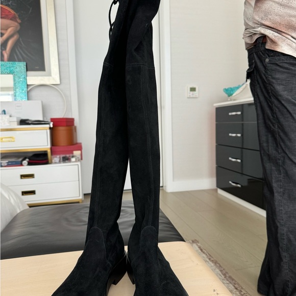 LOW START! Stuart Weitzman Women's Lowland Bold Over The Knee Boots - Picture 3 of 9